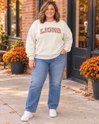 Carterville Lions Polka Dot Crewneck Sweatshirt Plus Size