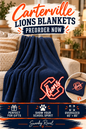 PREORDER – Carterville Lions Sweatshirt Blanket