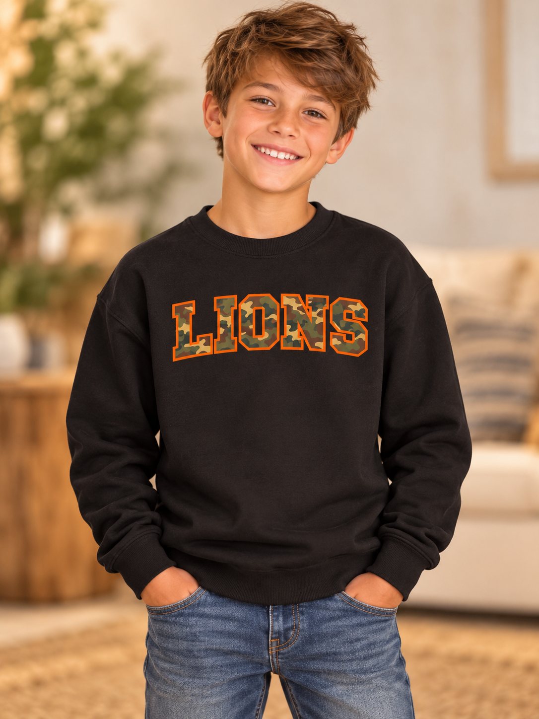 Lions Camo Sweatshirt