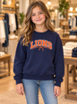 Youth Lions Bow Crewneck Sweatshirt