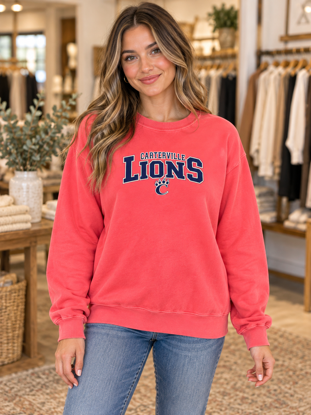 Carterville Lions Comfort Colors Sweatshirt