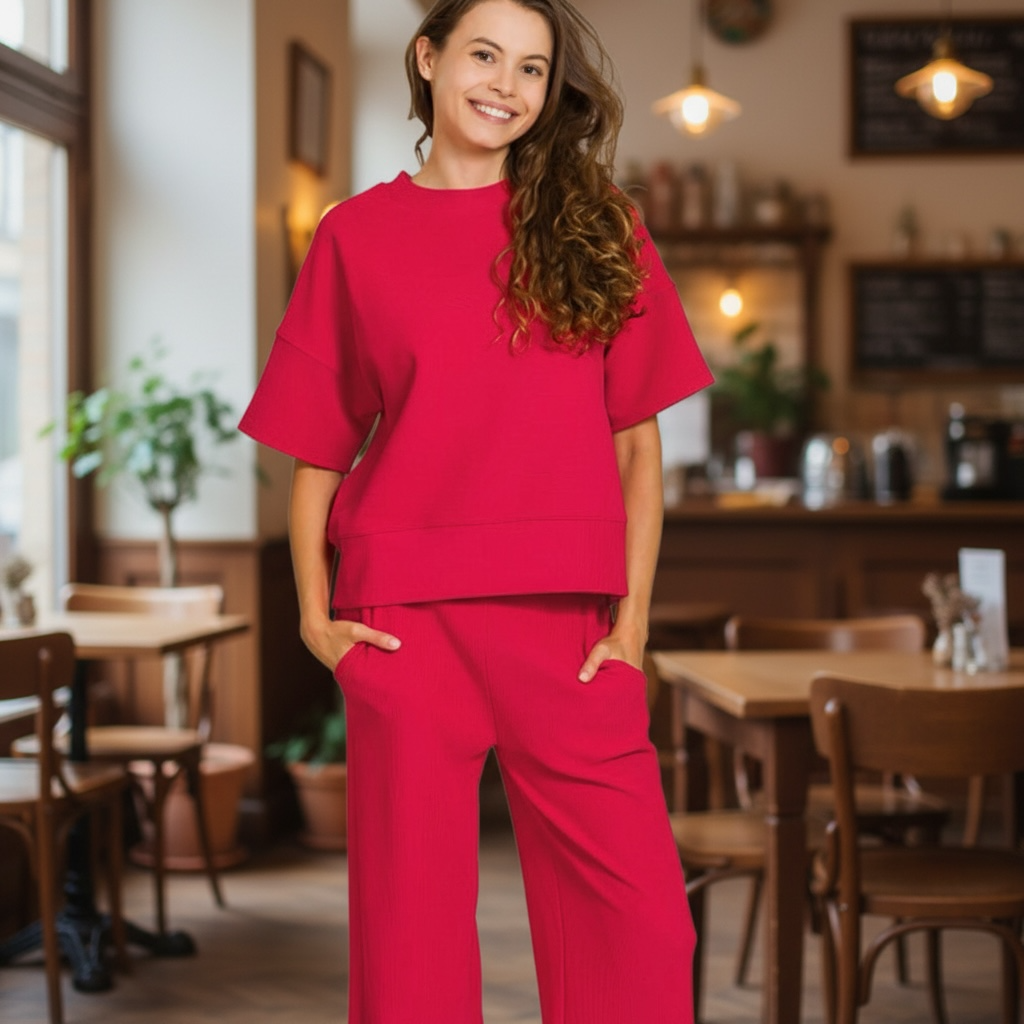 Zenana Ribbed Set