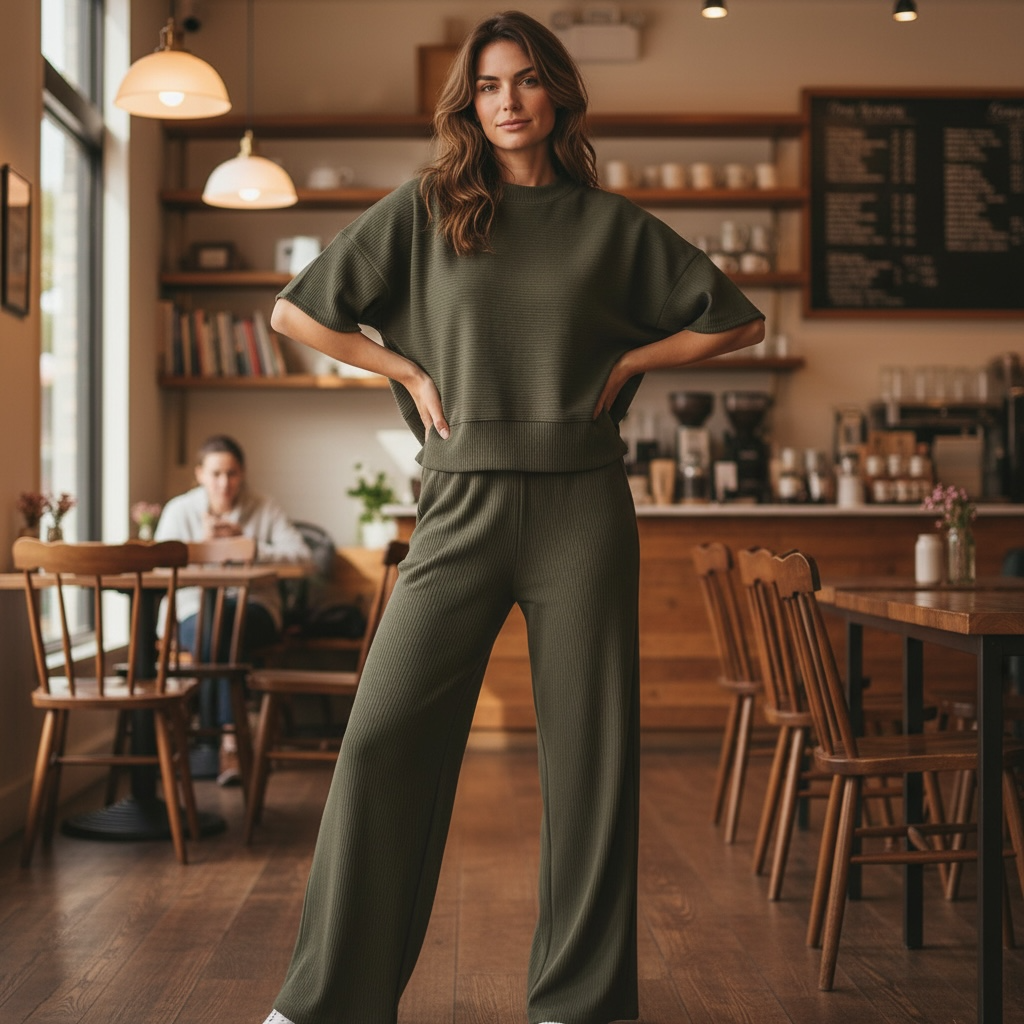 Zenana Ribbed Set