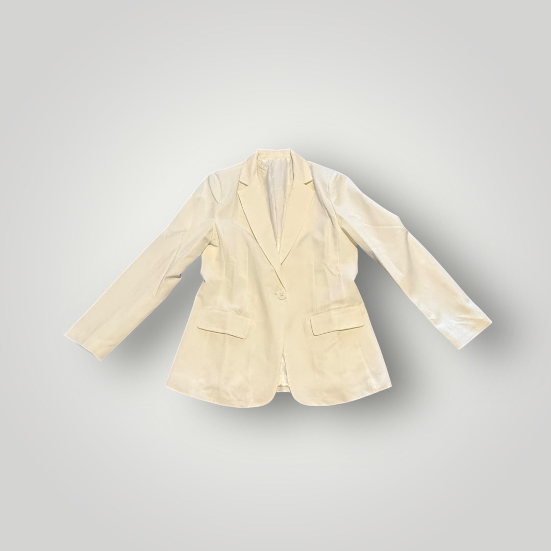 Classic White Blazer Women’s Size Medium (New)
