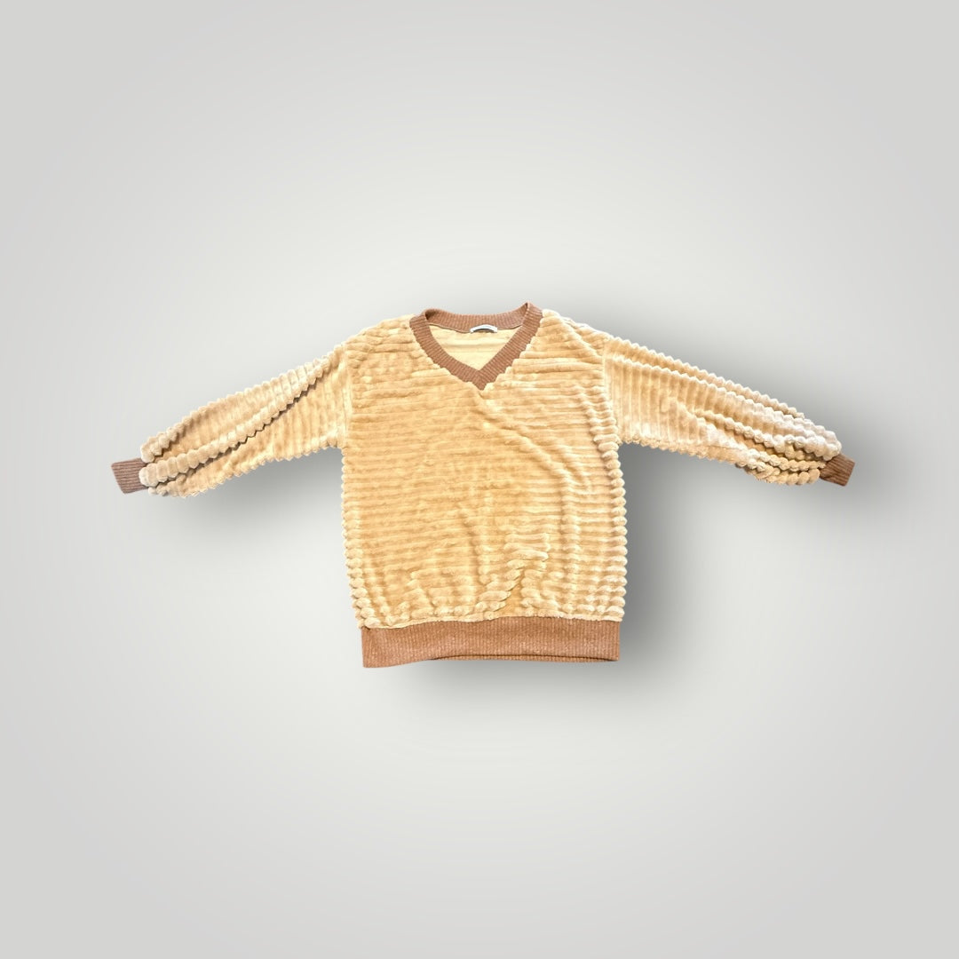 Ces Femme Textured V Neck Sweater Women’s Size Small