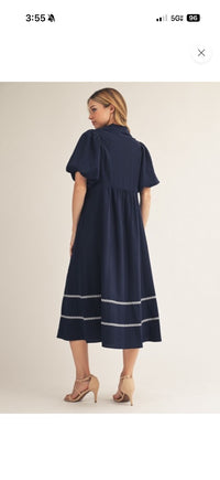 Navy JODIFL Women-Dresses/Rompers, Medium