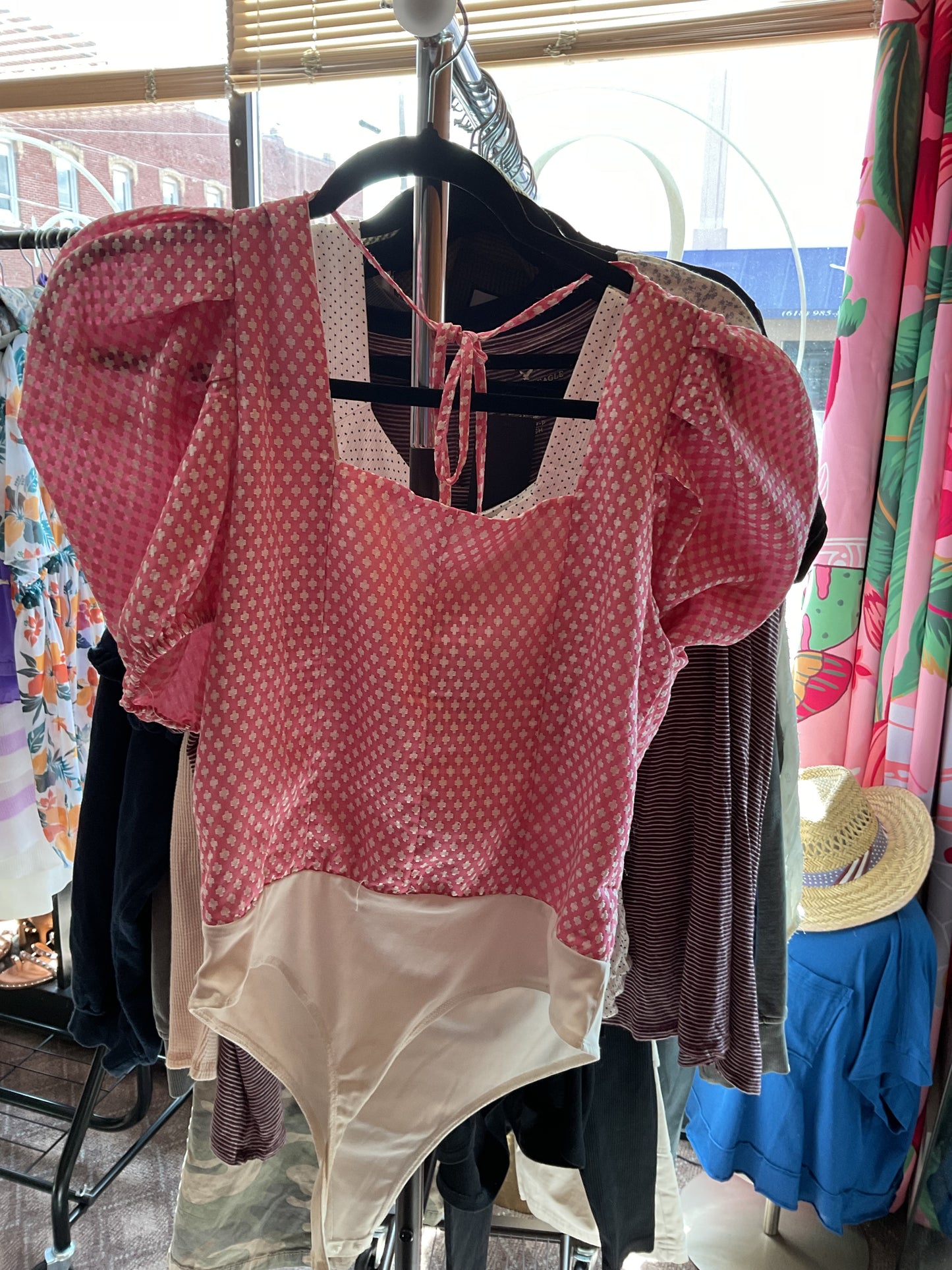 Pink/white TEEC Women-Tops, Large