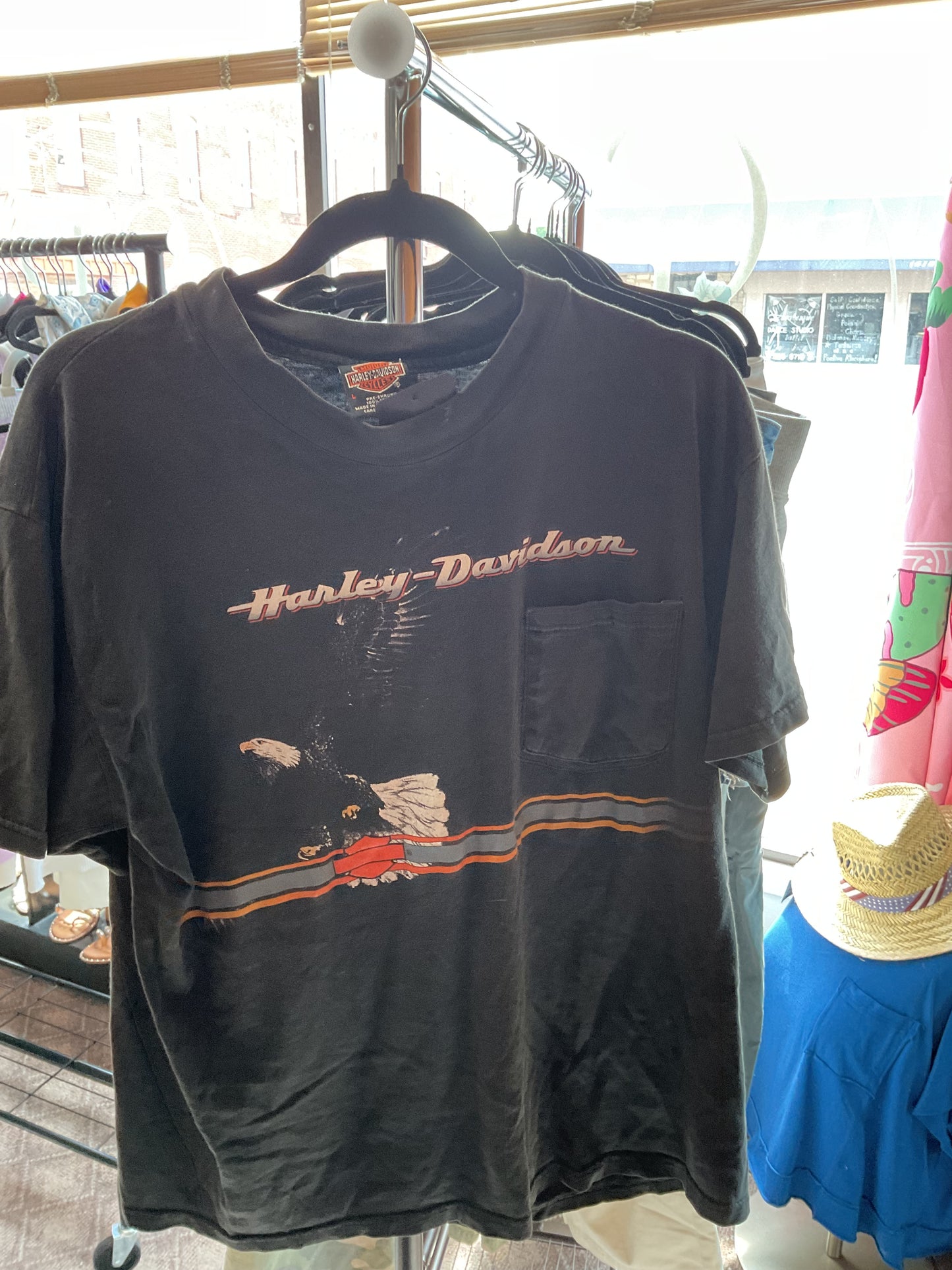 Black Harley Davidson Women-Tops, Large