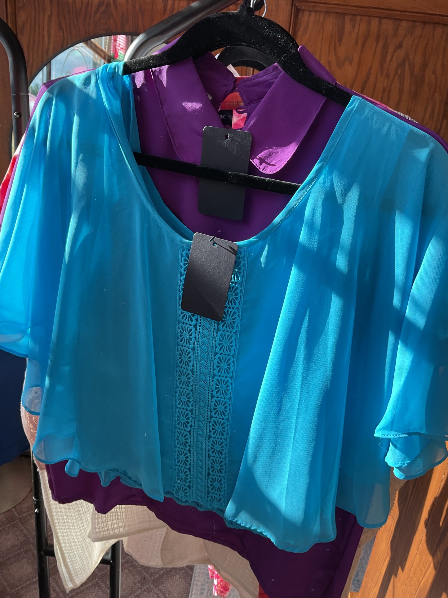 turquoise Love by Design Women-Tops, Medium