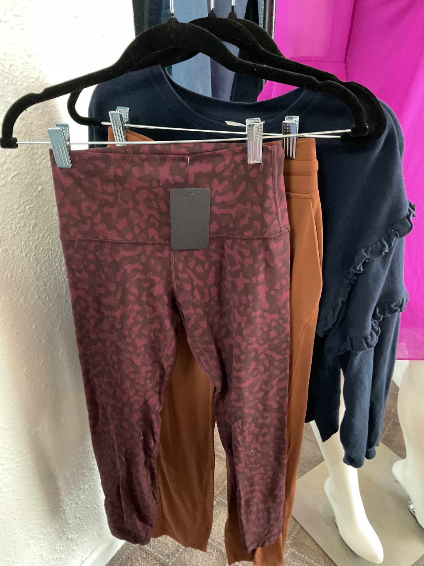 Maroon Lululemon Women-Bottoms, 4