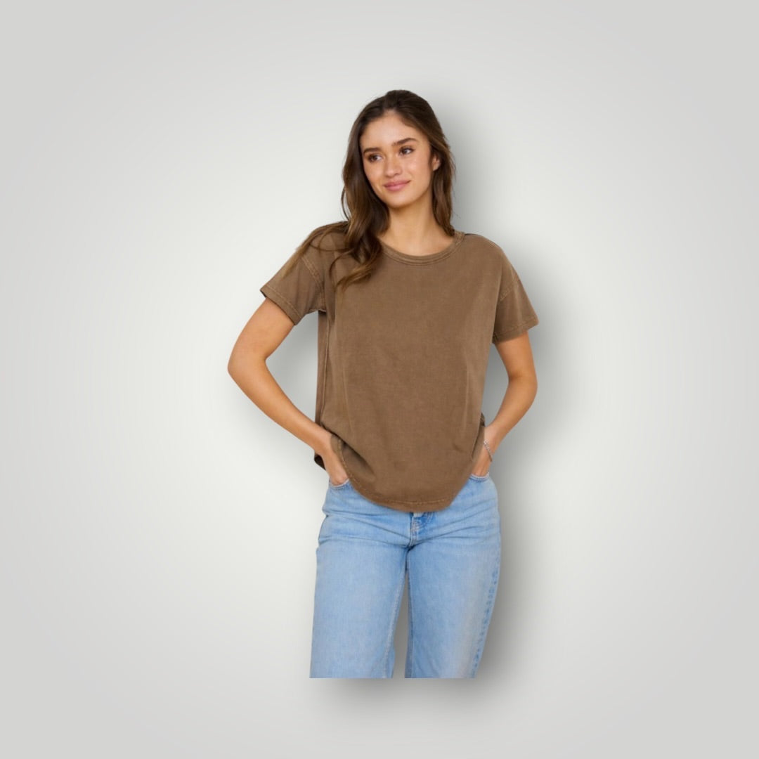 Brown JOA Women-Tops, Small