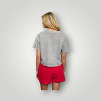 Grey/White JOA Women-Tops, Small