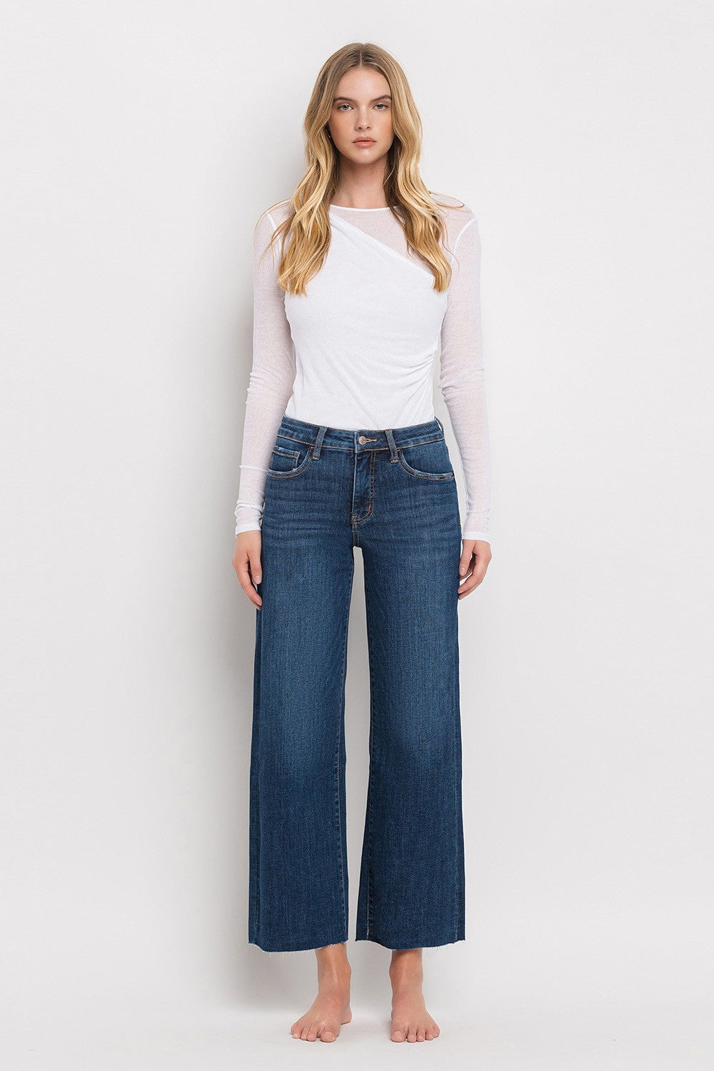 Lovervet Tummy Control Mid Rise Wide Leg