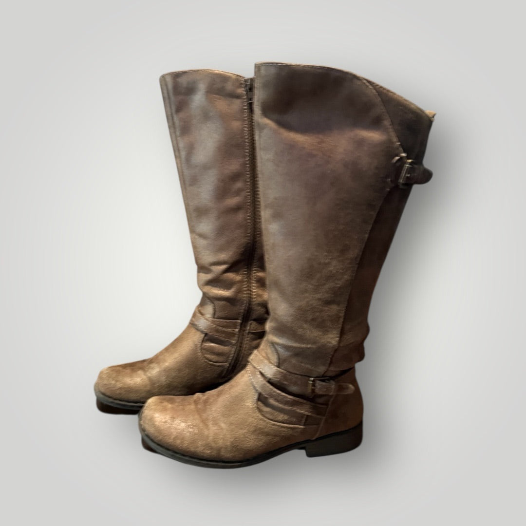 Brown Baretraps Knee-High Boots, 7.5