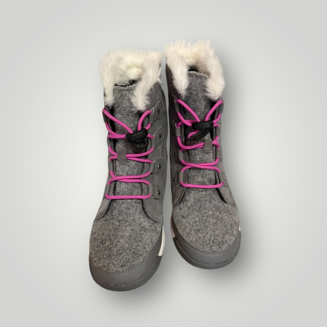 Gray with pink lace accents Sorel Winter Boots, 4