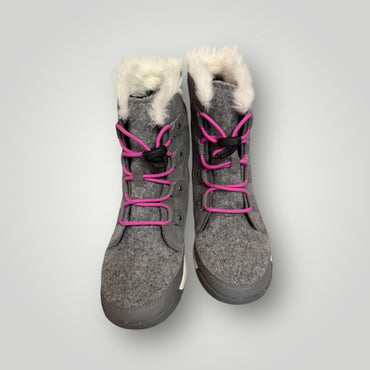 Gray with pink lace accents Sorel Winter Boots, 4