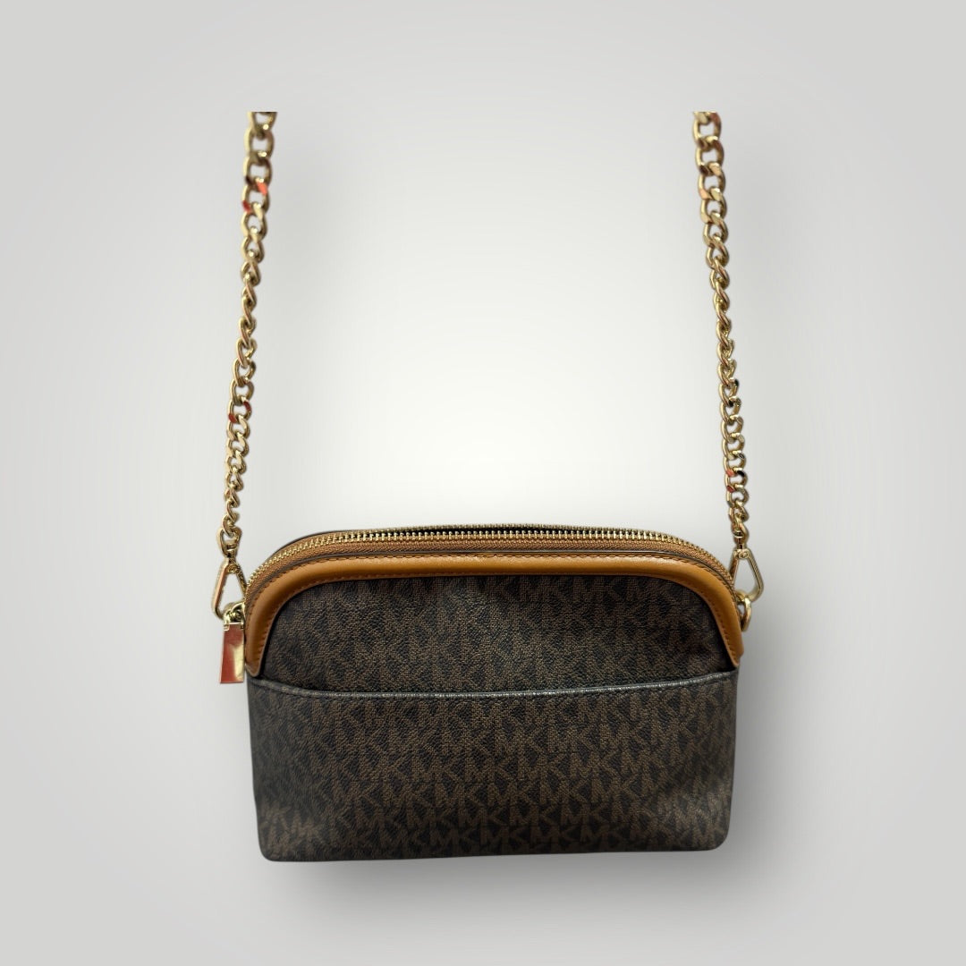 Brown Michael Kors Logo Crossbody Bag