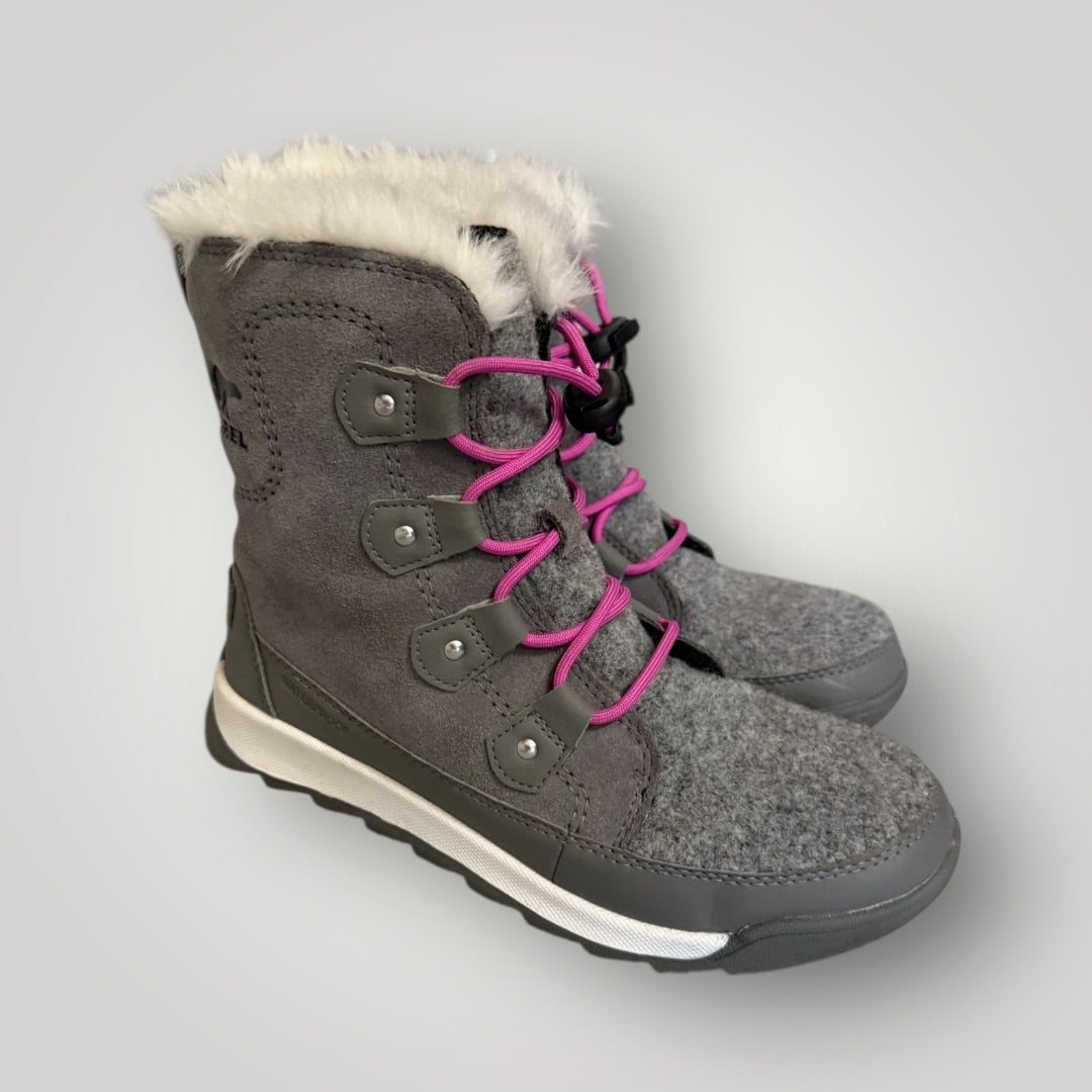 Gray with pink lace accents Sorel Winter Boots, 4