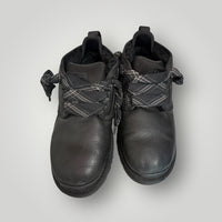 Black Ugg Leather Lace-Up Boots, 8