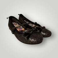 Faded Glory Talbots Sparkle Ballet Flats, 11