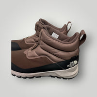 Brown / Taupe with Black & Cream Accents The North Face Insulated Zip-Up Winter Boots, 7