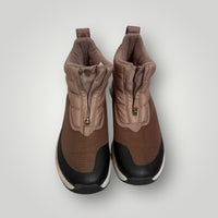 Brown / Taupe with Black & Cream Accents The North Face Insulated Zip-Up Winter Boots, 7
