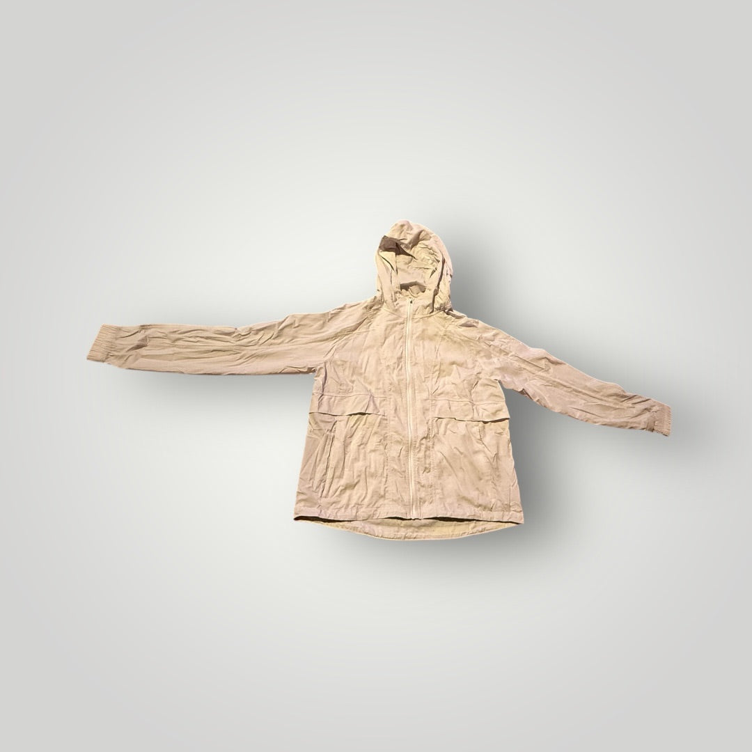 Light grey Lululemon Lightweight Hooded Zip Jacket, 6