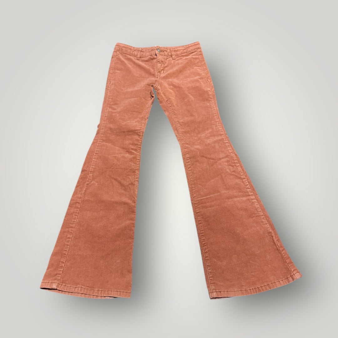 Burnt Orange Rock & Roll Denim Girls Flare Jeans, 16