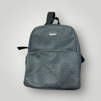 Black / Charcoal Signature Print Michael Kors Signature Logo Backpack