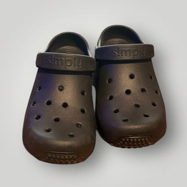 Black Simply Southern Classic Clog Sandals, 7