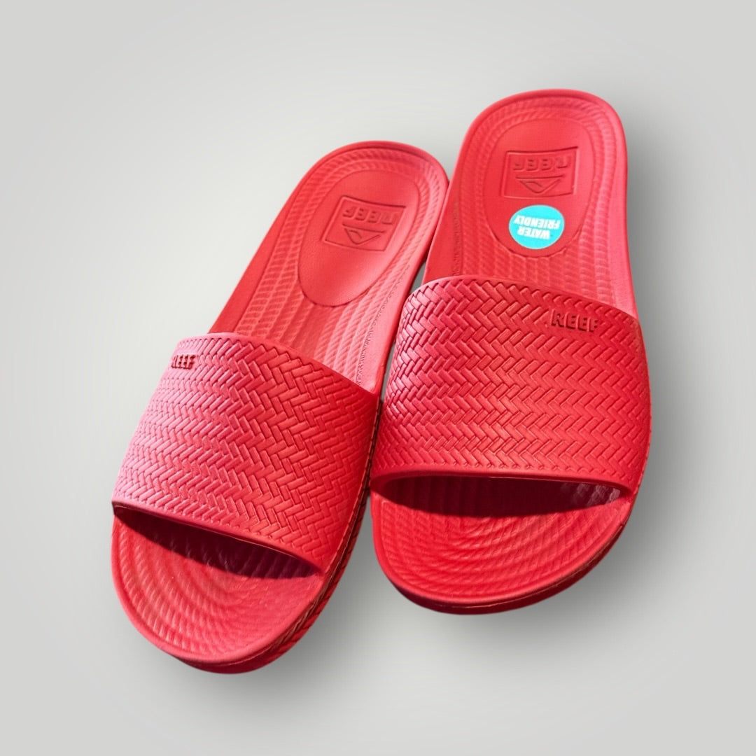Red Reef Red Slide Sandals, 4