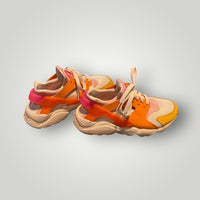 Orange / Pink / Yellow / Cream Nike Huarache Sneakers, 7.5
