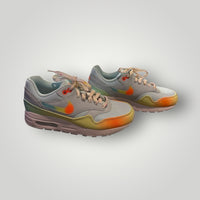 Baby blue with pastel yellow & orange accents Nike Air Max Sneakers (Baby Blue Colorway), 6.5