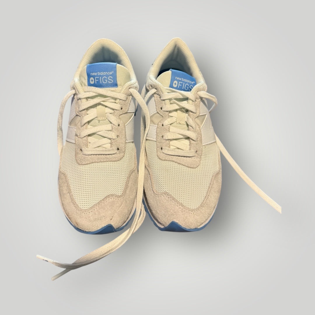 Baby Blue/Grey New Balance + FIGS 237 Women-Shoes, 5