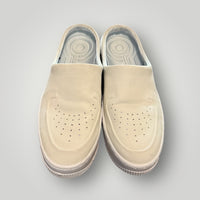 Light beige / neutral Nike Air Force 1 Mule Slip-On Sneakers, 7