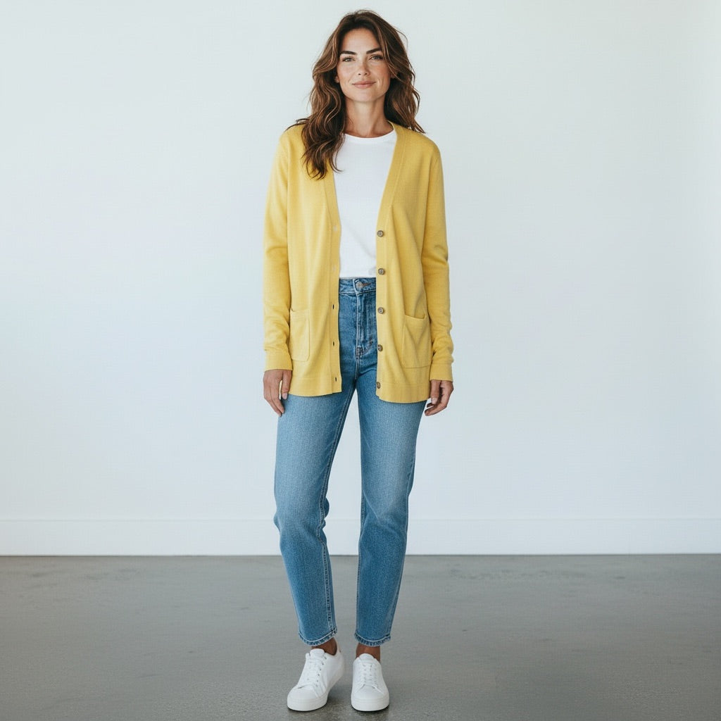 Yellow Talbots Women-Tops, Large