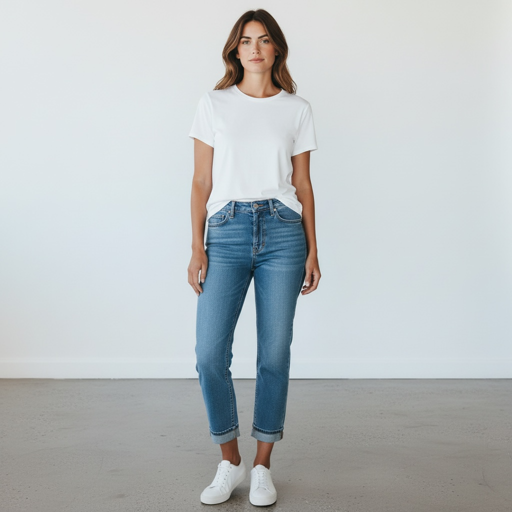 Denim Code Blue SOHO Crop Jeans, 10