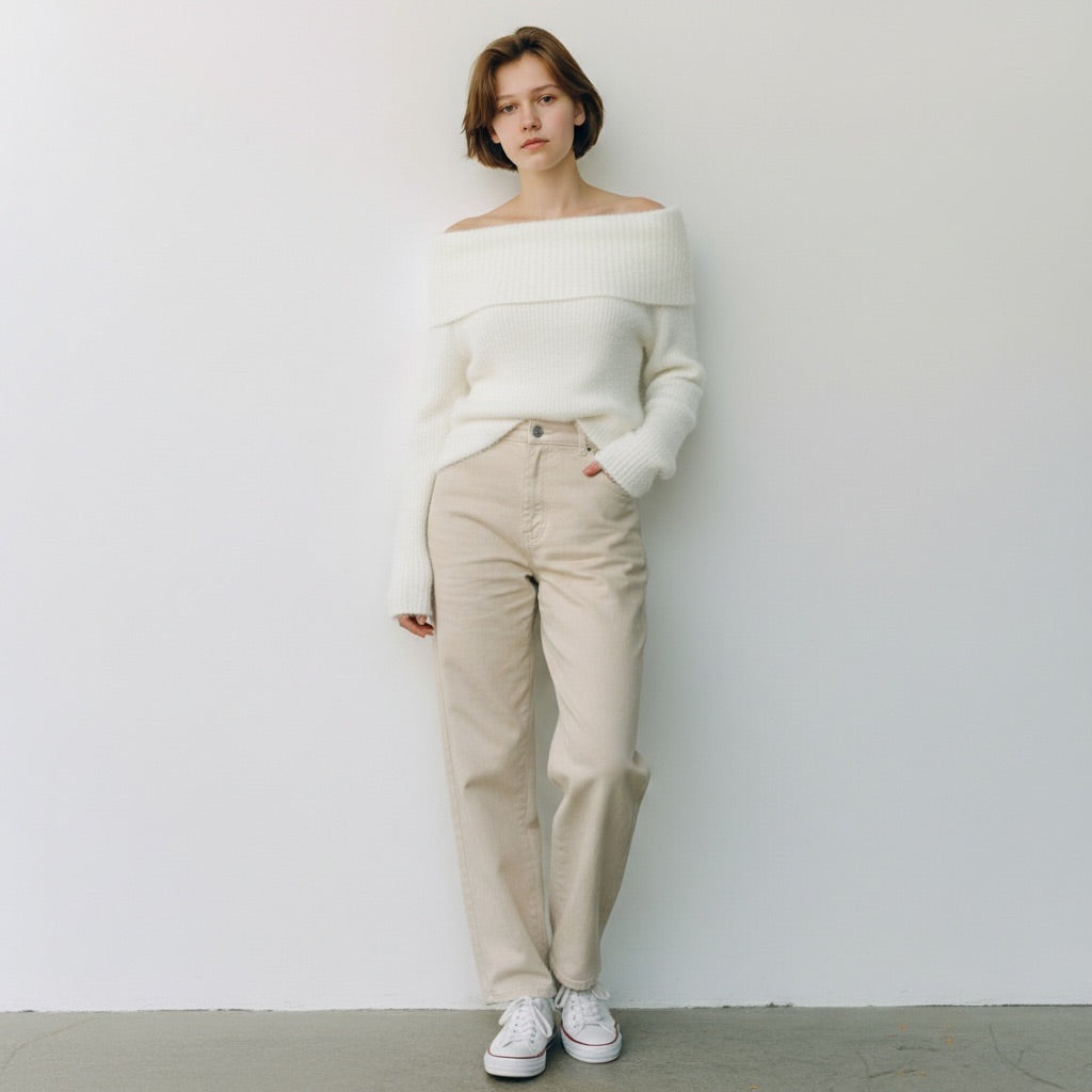 Cream Pink Rose Girls-Clothing, Youth Extra Large