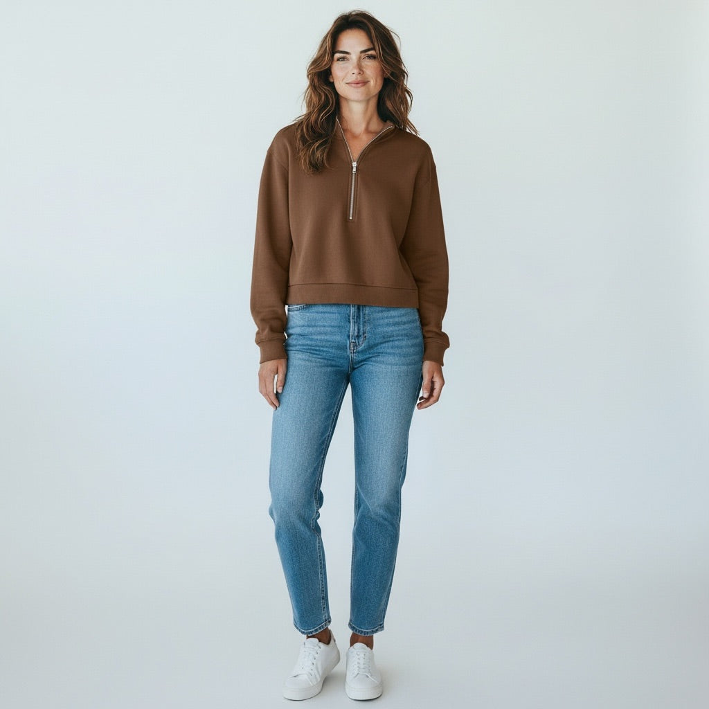 Brown American Tall Women-Tops, Medium Tall