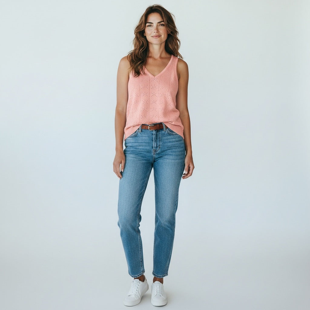 Peach No Name Brand Women-Tops, Medium