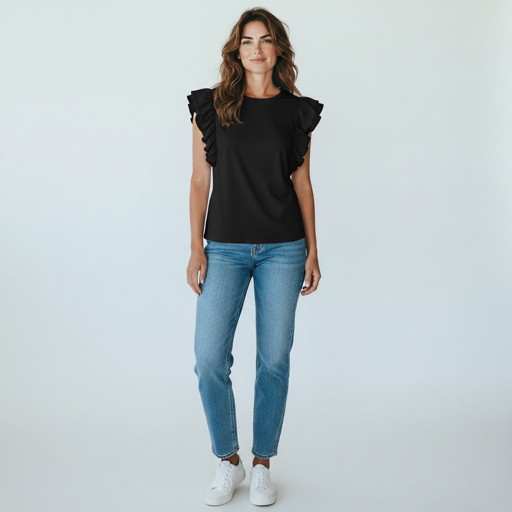 Black Panhandle Slim Women-Tops, Medium