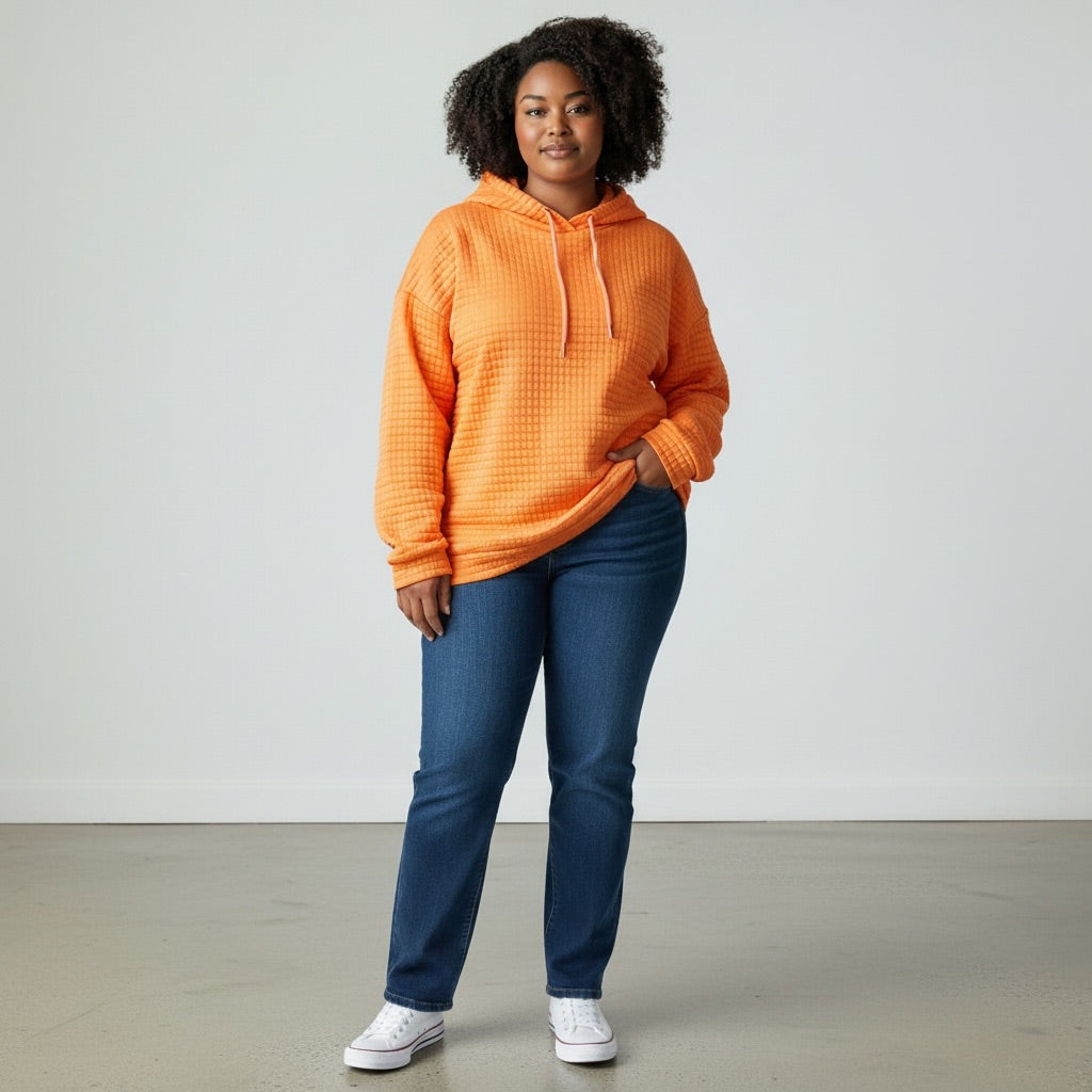 Neon Orange No Name Brand Women-Tops, 2XL