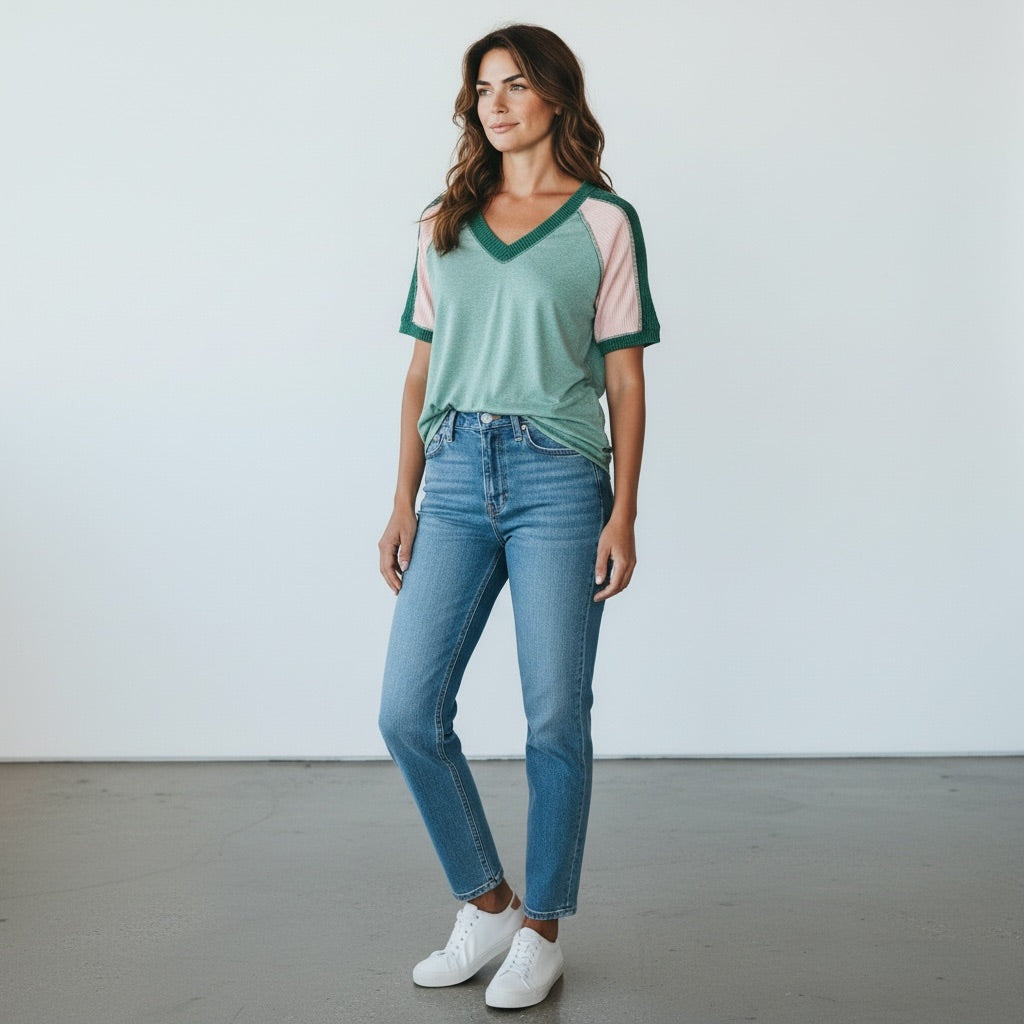 Green/Mint green 7th Ray Women-Tops, Small