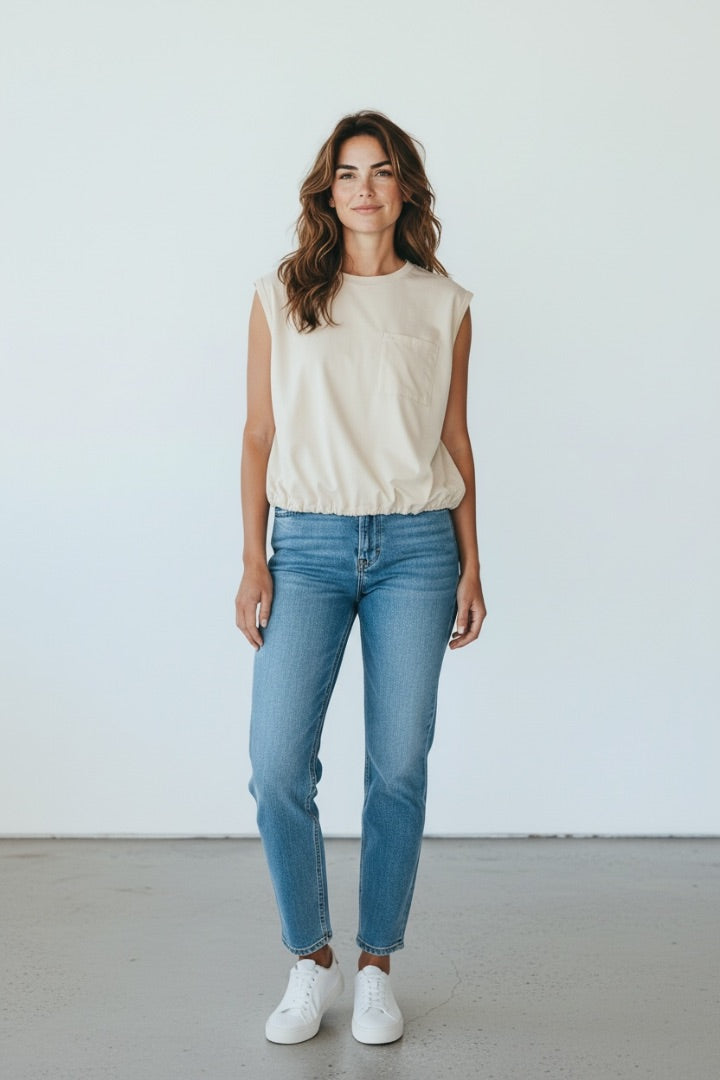 Ivory Old Navy Active Women-Tops, Medium