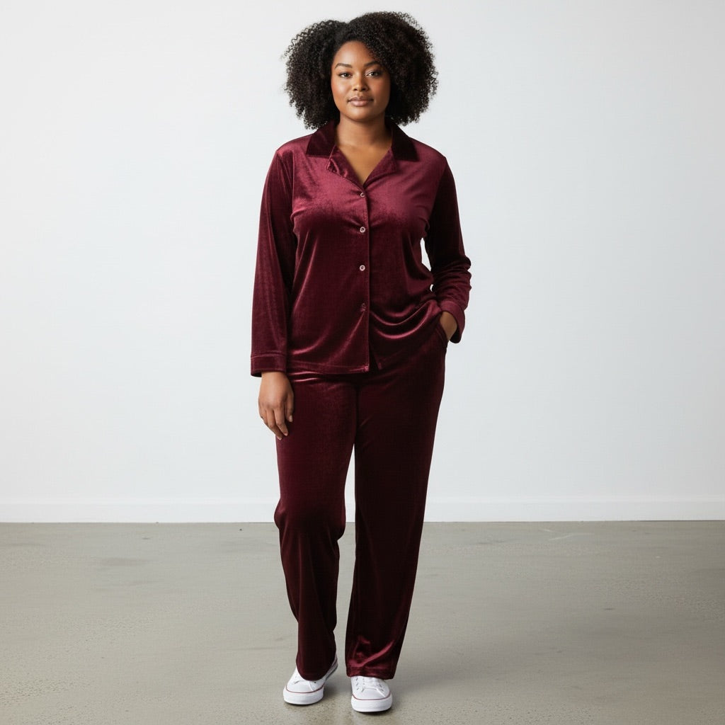 Maroon Sag harbor Women-Tops, Large