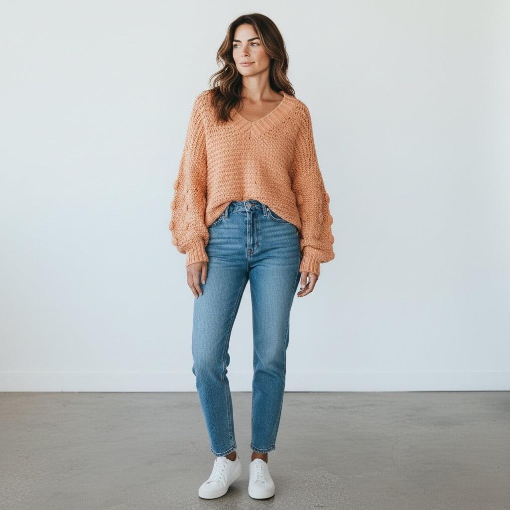 Peach Favlux Fashion Women-Tops, Medium