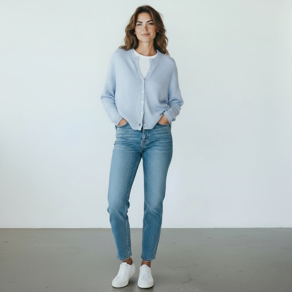 Light Blue Things Between Women-Tops, Small