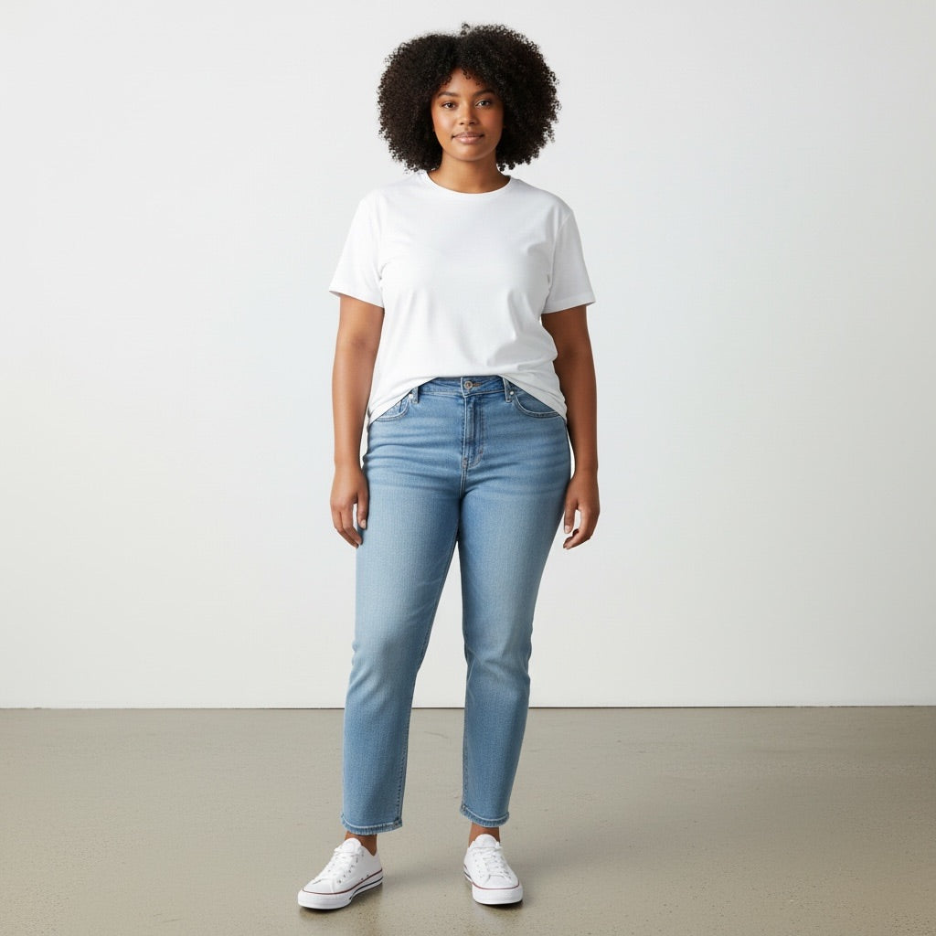 Light Blue Denim Just USA Women-Bottoms, 14