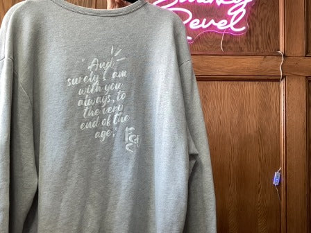 Grey BElla Canvas crewneck, Large