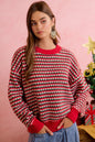 Christmas Classic Fair Isle Holiday Pullover Knit Sweater